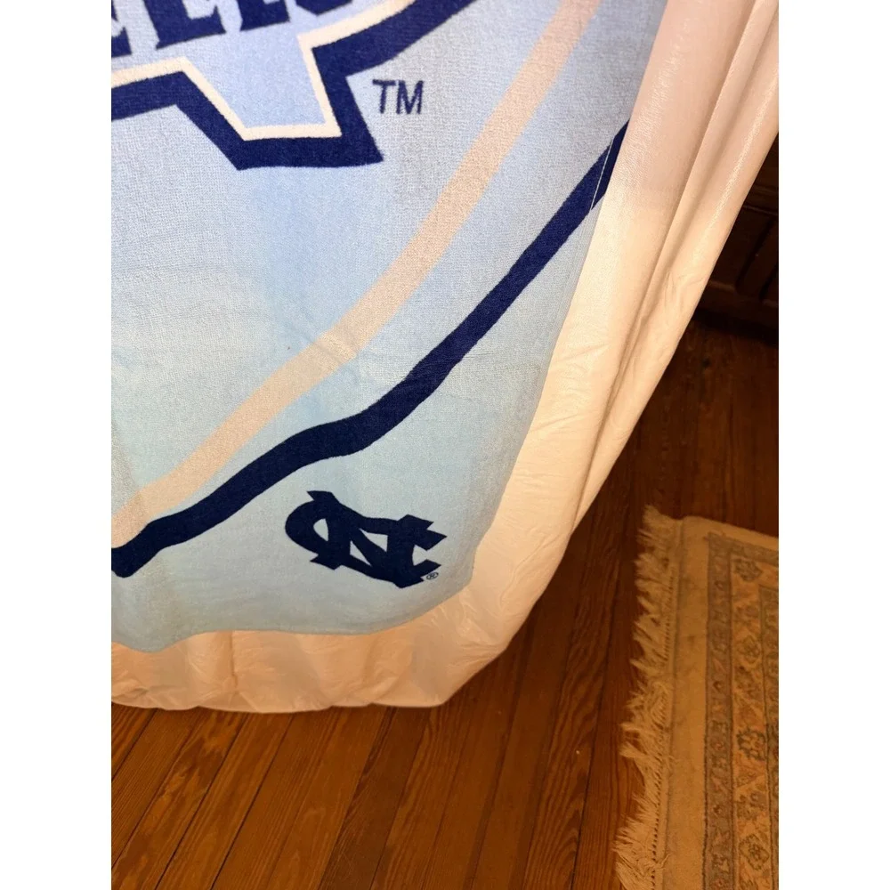 UNC Tar Heels Beach Towel Carolina Blue Rameses Mascot Large 30x59 NCAA